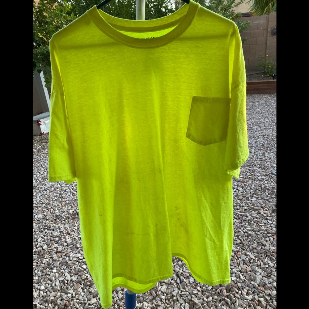 Neon green work T-shirt